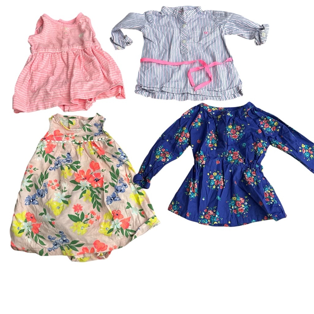 9 Months Carters Colorful Baby Girl Clothing Set Bundle (16 Pieces) - Picture 5 of 6